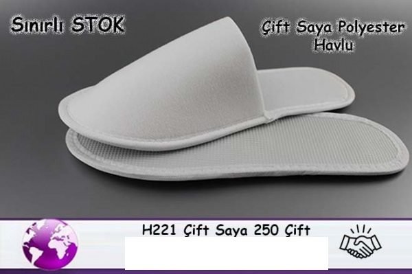 H221 - Çift Saya Havlu Terlik