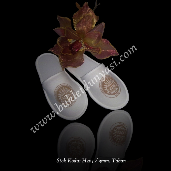 H205 Havlu Terlik  3 MM Taban STOKTAN TESLİM