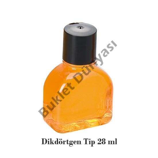 Dikdörtgen tip şişe 28 ml